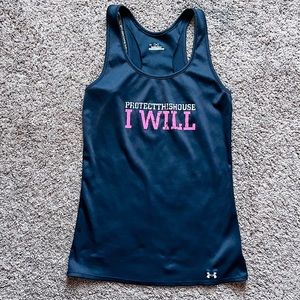 Womens size large Under Armour Heat Gear tank top